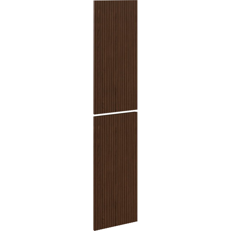 Mexen Rivel grooved front for bathroom cabinet body 35 x 80 cm (2 pcs), walnut - 91A21-1600-300-2-86