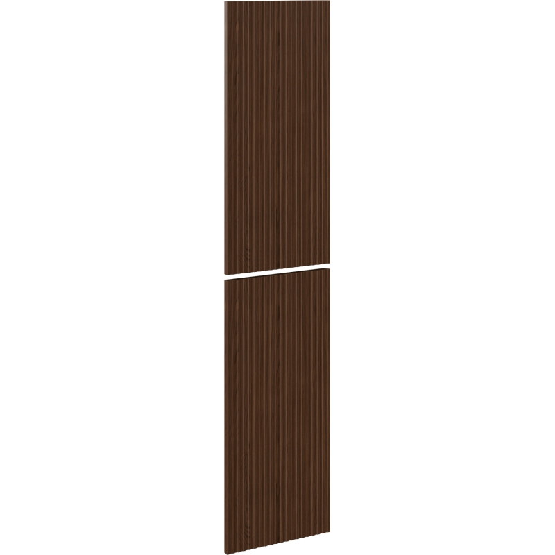 Mexen Rivel ribbed front for bathroom cabinet body 35 x 80 cm (2 pcs), walnut - 91A21-1600-300-2-86