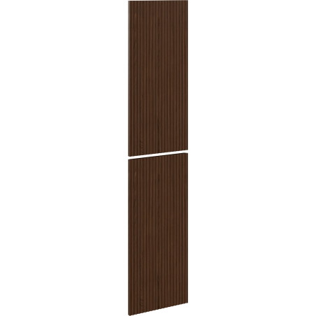 Mexen Rivel ribbed front for bathroom cabinet body 35 x 80 cm (2 pcs), walnut - 91A21-1600-300-2-86