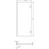 Mexen Rivel ribbed front for bathroom cabinet body 35 x 80 cm (2 pcs), walnut - 91A21-1600-300-2-86