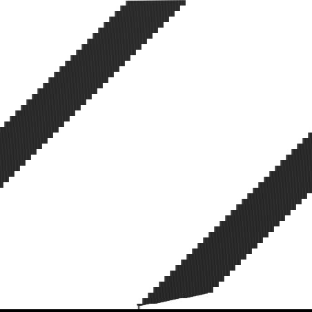 Mexen Rivel grooved front for bathroom cabinet body 35 x 160 cm, black matt - 91A21-1600-300-1-71