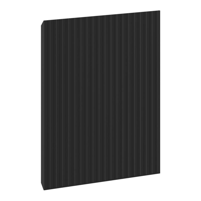 Mexen Rivel grooved front for bathroom cabinet body 40 x 43.5 cm, black matte - 91A21-0400-470-1-71