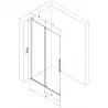 Mexen Velar L Sliding Shower Wall Walk-in 110 x 200 cm, Graphite 8 mm, Brushed Gold - 871-110-003-43-55