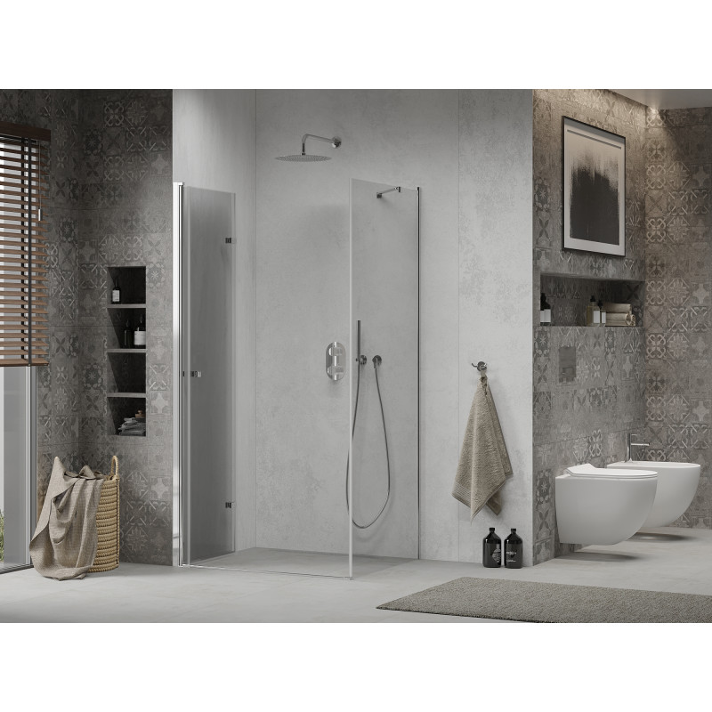 Mexen Lima folding shower cabin 75 x 70 cm, transparent, chrome - 856-075-070-01-00