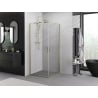 Mexen Exo Square Hinged Shower Cabin 70 x 70 cm, Transparent, Gold - 8110-070-070-50-00