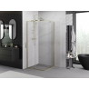 Mexen Exo-R Duo square hinge shower cabin 70 x 70 cm, transparent, gold - 8110-070-070-50-00