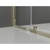 Mexen Exo-R Duo square hinge shower cabin 70 x 70 cm, transparent, gold - 8110-070-070-50-00