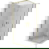 Mexen Exo Shower Cabin Square Hinged 90 x 90 cm, Transparent, Gold - 8110-090-090-50-00
