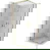 Mexen Exo square sliding shower cabin 70 x 70 cm, transparent, gold - 8111-070-070-50-00