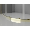 Mexen Exo-S semi-circular sliding shower cabin 80 x 80 cm, transparent, gold - 8131-080-080-50-00
