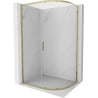 Mexen Exo-S semi-circular sliding shower cabin 100 x 80 cm, transparent, gold - 8131-100-080-50-00