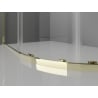 Mexen Exo semicircular sliding shower cabin 100 x 80 cm, clear, gold - 8131-100-080-50-00