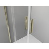 Mexen Exo-S Duo semi-circular sliding shower cabin 100 x 100 cm, transparent, gold - 8132-100-100-50-00