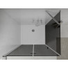 Mexen Lima folding shower cabin 80 x 100 cm, graphite, chrome + Flat shower tray, white - 856-080-100-01-40-4010