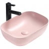 Mexen Rita countertop basin 45 x 32 cm, pink matte - 21084544