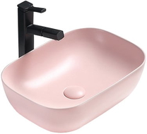 Mexen Rita countertop basin 45 x 32 cm, pink matte - 21084544