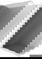 Mexen Kioto-F Walk-in Shower Wall with Frame 100 x 202 cm, Graphite 8mm, White - 800-100-104-20-40