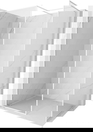 Mexen Kioto-F Walk-in Shower Screen with Frame 100 x 90 cm, Transparent 8 mm, White - 800-100-202-04-20-090