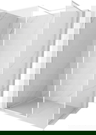 Mexen Kioto-F Walk-in Shower Wall with Frame 140 x 90 cm, Transparent 8 mm, White - 800-140-202-04-20-090