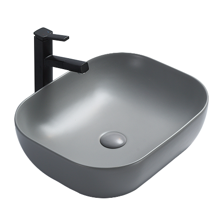 Mexen Rita countertop washbasin 45 x 32 cm, light gray matte - 21084561