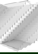 Mexen Kioto-F Walk-in Shower Wall with Frame 180 x 202 cm, Transparent 8 mm, Chrome - 800-180-104-01-00