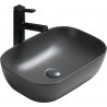 Mexen Rita countertop washbasin 45 x 32 cm, dark gray matte - 21084571