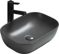 Mexen Rita countertop washbasin 45 x 32 cm, Dark grey matt - 21084571
