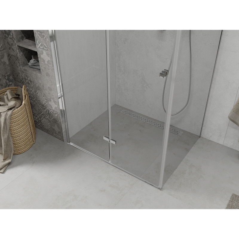 Mexen Lima folding shower cabin 100 x 110 cm, transparent, chrome - 856-100-110-01-00