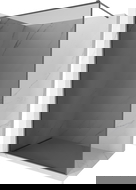 Mexen Kioto-F Walk-in Shower Screen with Frame 70 x 202 cm, Graphite 8 mm, Gun Metal - 800-070-104-95-40