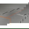 Mexen Kioto-F Walk-in Shower Panel with Frame 140 x 202 cm, Graphite 8 mm, Brushed Copper - 800-140-104-65-40