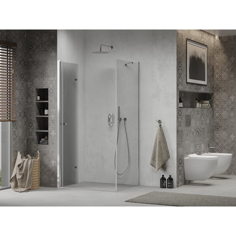 Mexen Lima folding shower cabin 115 x 90 cm, transparent, chrome - 856-115-090-01-00