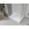 Mexen Lima folding shower cubicle 70 x 100 cm, Transparent, Chrome + shower tray Flat - 856-070-100-01-00-4010