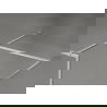 Mexen Kioto-F Walk-in Shower Screen with Frame 140 x 85 cm, Transparent 8 mm, Brushed Nickel - 800-140-202-04-97-085