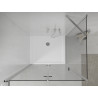 Mexen Lima foldable shower cabin 70 x 90 cm, transparent, chrome + Flat tray - 856-070-090-01-00-4010