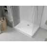 Mexen Lima folding shower cabin 100 x 70 cm, transparent, chrome + Flat shower tray - 856-100-070-01-00-4010