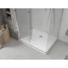 Mexen Lima folding shower cubicle 120 x 90 cm, Transparent, Chrome + shower tray Flat - 856-120-090-01-00-4010