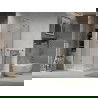 Mexen Lima folding shower enclosure 100 x 100 cm, transparent, chrome + Flat tray - 856-100-100-01-00-4010