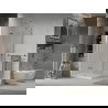 Mexen Lima folding shower enclosure 100 x 100 cm, transparent, chrome + Flat tray - 856-100-100-01-00-4010