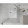 Mexen Lima folding shower cabin 80 x 80 cm, transparent, chrome + Flat shower tray - 856-080-080-01-00-4010