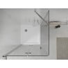 Mexen Lima folding shower cabin 80 x 80 cm, transparent, chrome + Flat tray - 856-080-080-01-00-4010