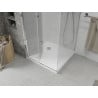 Mexen Lima folding shower cabin 80 x 80 cm, transparent, chrome + Flat tray - 856-080-080-01-00-4010