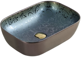 Mexen Rita countertop sink 45 x 32 cm, green - 21084556