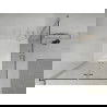 Mexen Lima Duo folding shower cubicle 90 x 90 cm, Transparent, Chrome + shower tray Flat - 856-090-090-01-02-4010