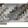Mexen Lima Duo folding shower cubicle 90 x 90 cm, Transparent, Chrome + shower tray Flat - 856-090-090-01-02-4010