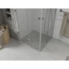 Mexen Lima Duo folding shower cubicle 80 x 80 cm, Transparent, Chrome - 856-080-080-02-00