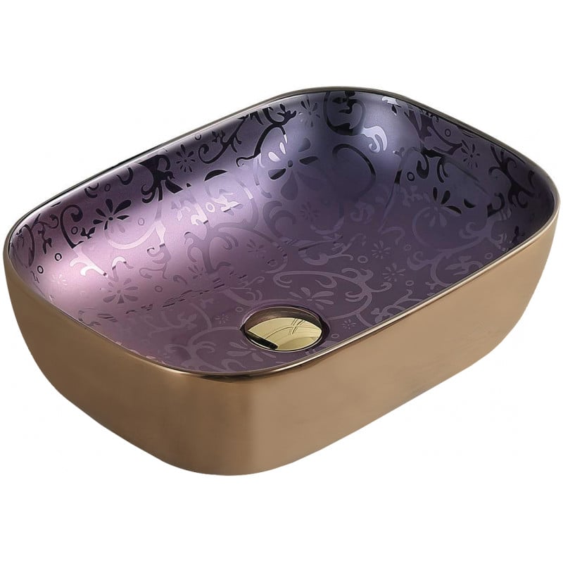 Mexen Rita countertop basin 45 x 32 cm, purple - 21084557