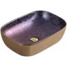 Mexen Rita countertop washbasin 45 x 32 cm, Violet - 21084557