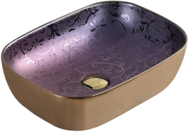 Mexen Rita countertop washbasin 45 x 32 cm, purple - 21084557