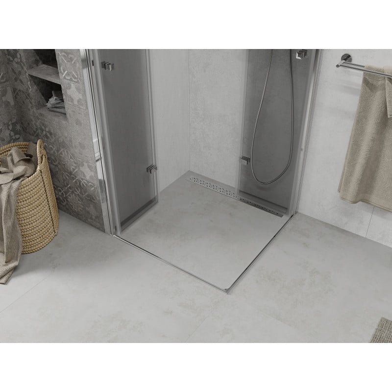 Mexen Lima Duo folding shower cabin 90 x 90 cm, transparent, chrome - 856-090-090-02-00