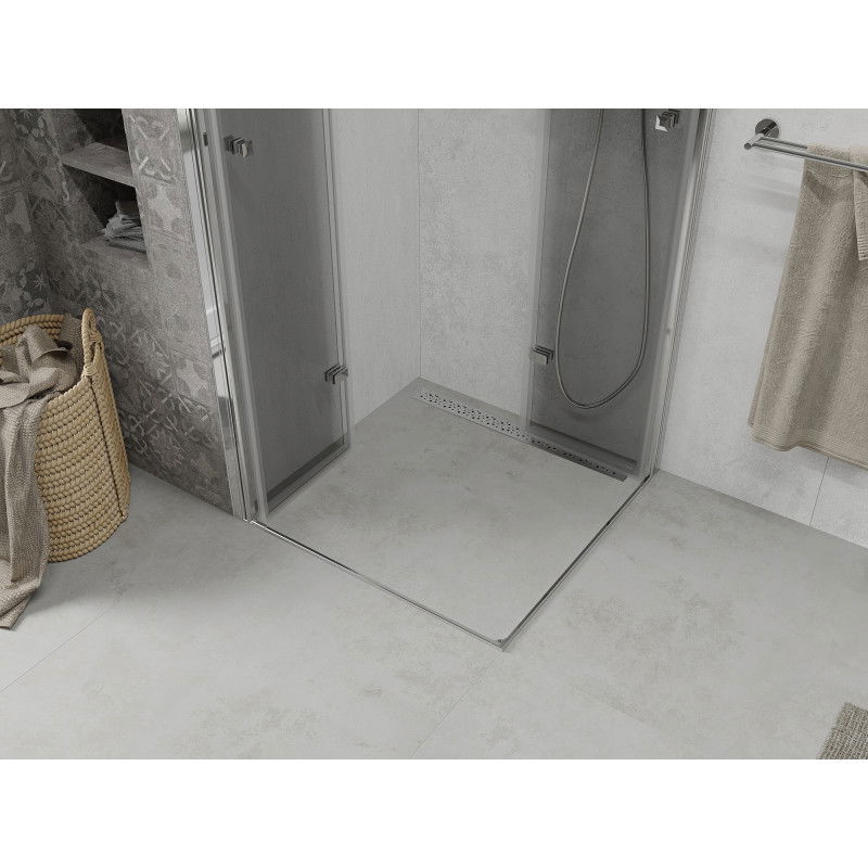 Mexen Lima Duo Folding Shower Enclosure 100 x 100 cm, Transparent, Chrome - 856-100-100-02-00